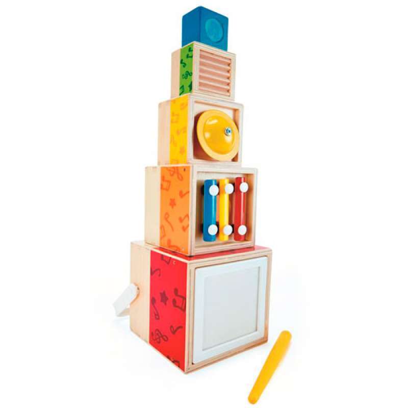 Ludi - Piramide - Giochi di veglia - Gioco di impilamento in plastica morbida - Sviluppa capacità motorie Belle - Da 10 Mesi