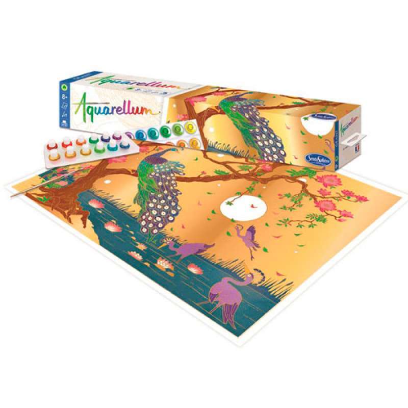 AQUARELLUM GIGANTE SENTOSPHERE PARAVENT PAVONE