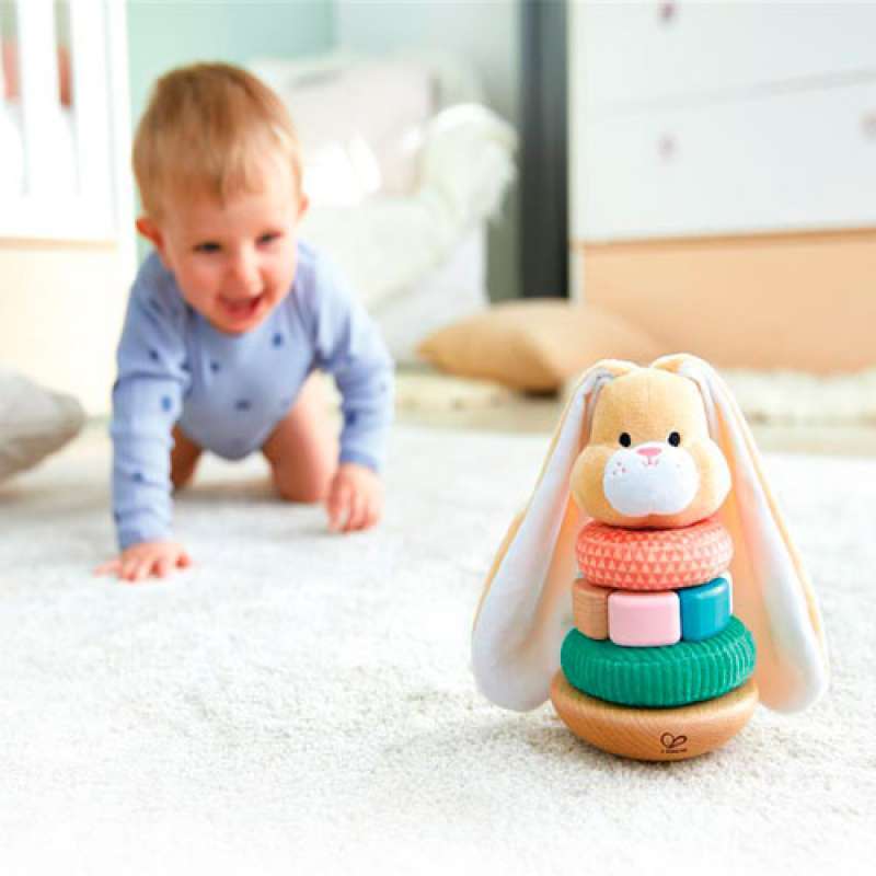 GIOCO DI ANELLI IMPILABILI HAPE BUNNY STACKER
