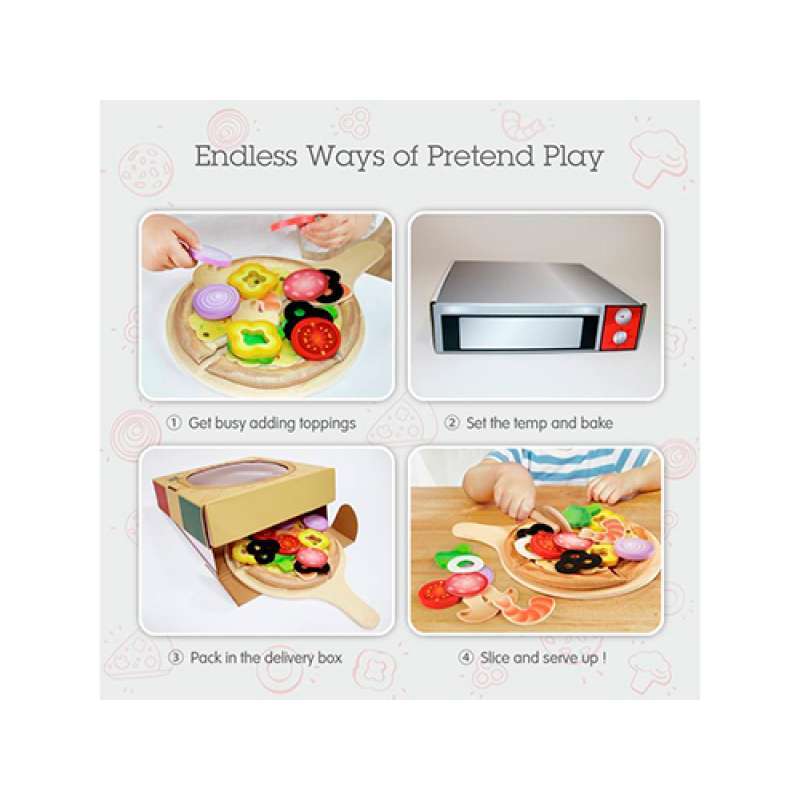 GIOCO DI PIZZA HAPE CON CONDIMENTI