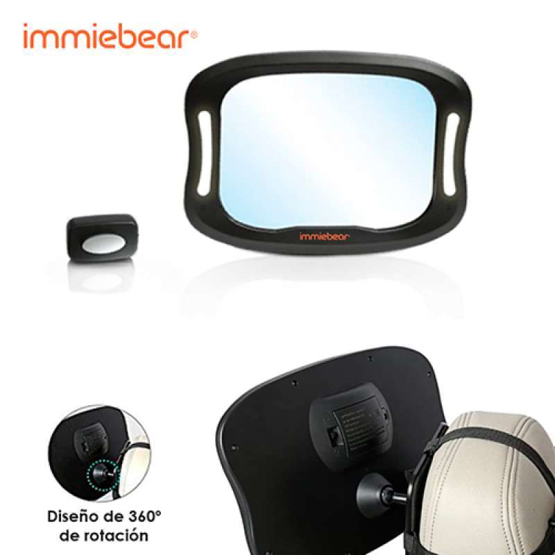 SPECCHIETTO RETROVISORE IMMIEBEAR DE LUXE CON LUCE A LED